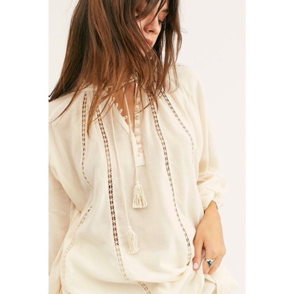 SPELL & The Gypsy Loves Me Not Cream White Embroidered Bohemian Blouse - Picture 2 of 8